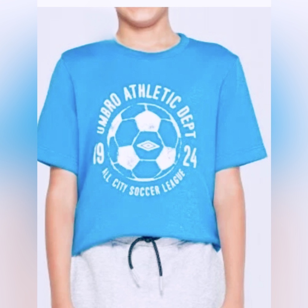 Umbro Blue crewneck French Terry t shirt UMBRO Athletic All City Soccer League